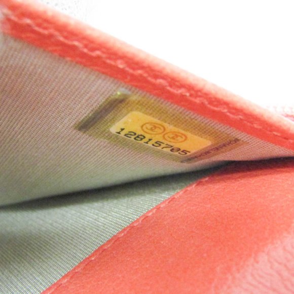 CHANEL Leather Long Wallet (Bi-Fold) in Coral Pink - Picture 11 of 11